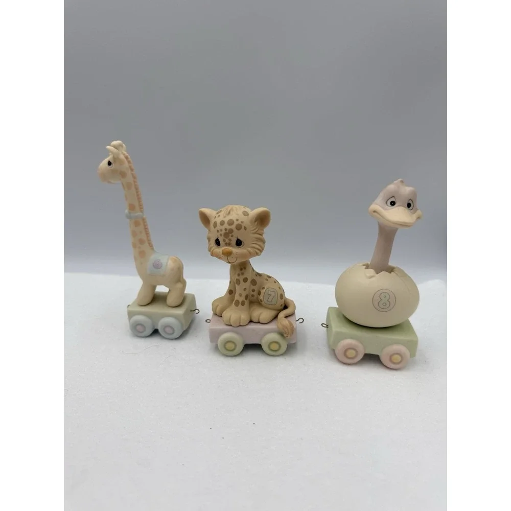 Enesco Precious Moments Birthday Train Newborn - 8‎ Yrs old & Clown VTG 1985